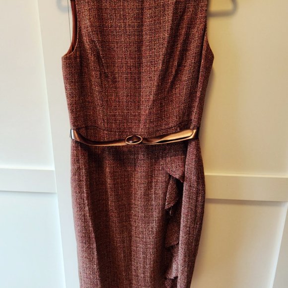 Jones New York dress w copper belt size 12 - Picture 1 of 6